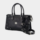 Rhyder Satchel 24 Glazed Purse - Coach - Leather - Black