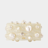Orbs Clutch - Cult Gaia - Acrylic - Ivory