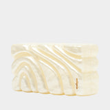 Aura Clutch - Cult Gaia - Acrylic - Ivory