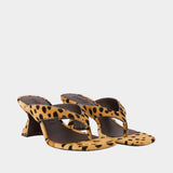 Abi Sandals - Cult Gaia - Leather - Brown
