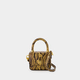 Python Micro Ma Purse - Amiri - Leather - Brown