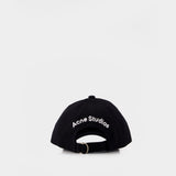 Cap - Acne Studios - Cotton - Black