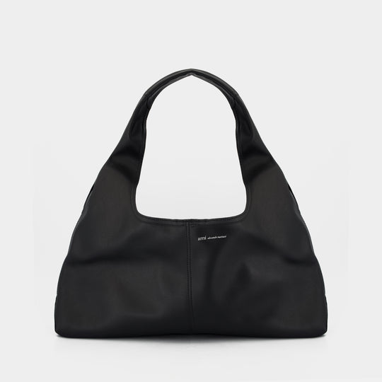 Etienne Shoulder Bag - AMI Paris - Leather - Black