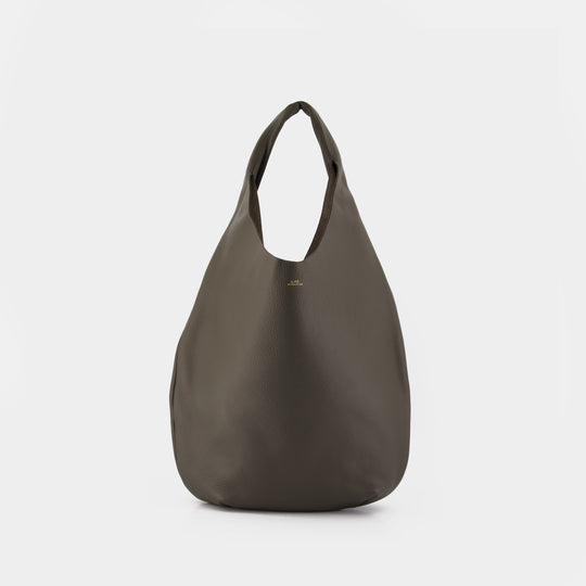 Le Neige Shoulder Bag – A.P.C. – Leather – Khaki