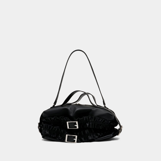 Biker Frill Belt Bag - Simone Rocha - Leather - Black
