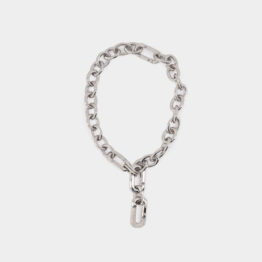 Pop J Marc Statement Necklace - Marc Jacobs - Metal - Silver