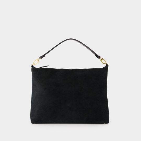 Medium Bevel Shoulder Bag - TOTEME - Leather - Black