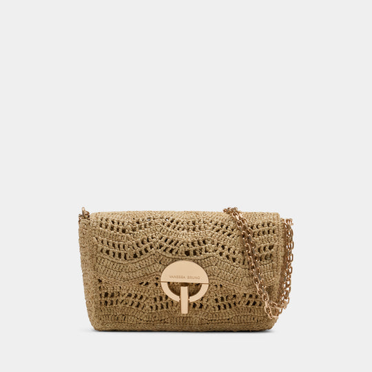Moon Moyen Crossbody - Vanessa Bruno - Raffia - Beige