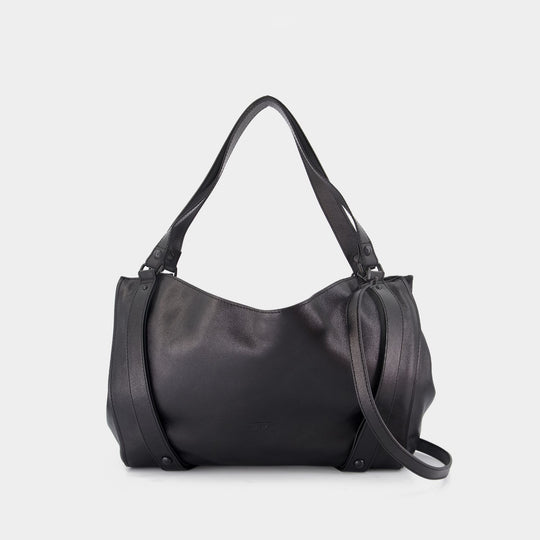 D-One Top handle M Shopper Bag - DIESEL - Leather - Black