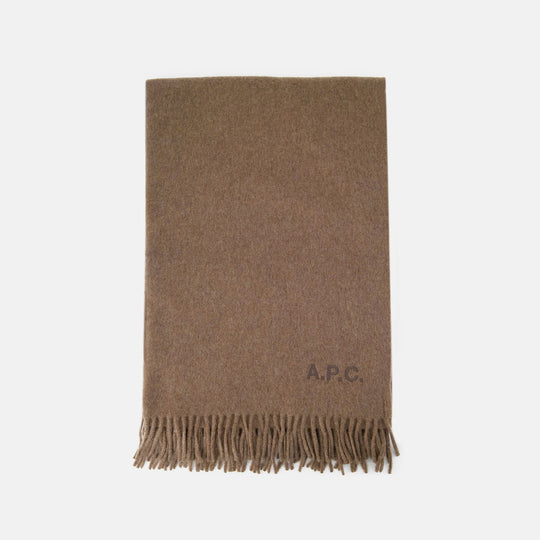 Alix Brodee Scarf - A.P.C. - Wool - Brown