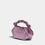 Bou Mini Crushed Handbag - Ganni - Synthetic - Pink