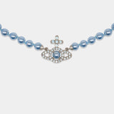 Olympia Pearl Necklace - Vivienne Westwood - Metal - Blue