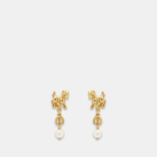 The Pony Charm Earrings - Marc Jacobs - Brass - Gold
