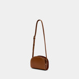 Demi Lune Crossbody - A.P.C. - Leather - Brown