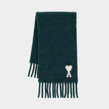 Quota Ami De Coeur Scarf - AMI Paris - Wool - Khaki