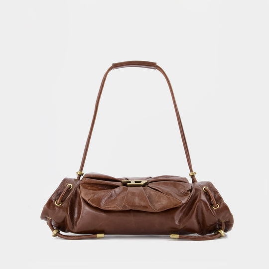 Scrunch-D Small Shoulder Bag - DIESEL - Leather - Brown