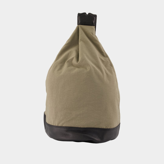 Hakama Tuck Backpack - YOHJI YAMAMOTO - Synthetic - Khaki