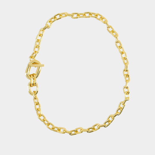 Xl Link Pendant Necklace - Paco Rabanne - Gold - Metal