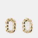 XL Link Twist Earrings - Rabanne - Metal - Gold
