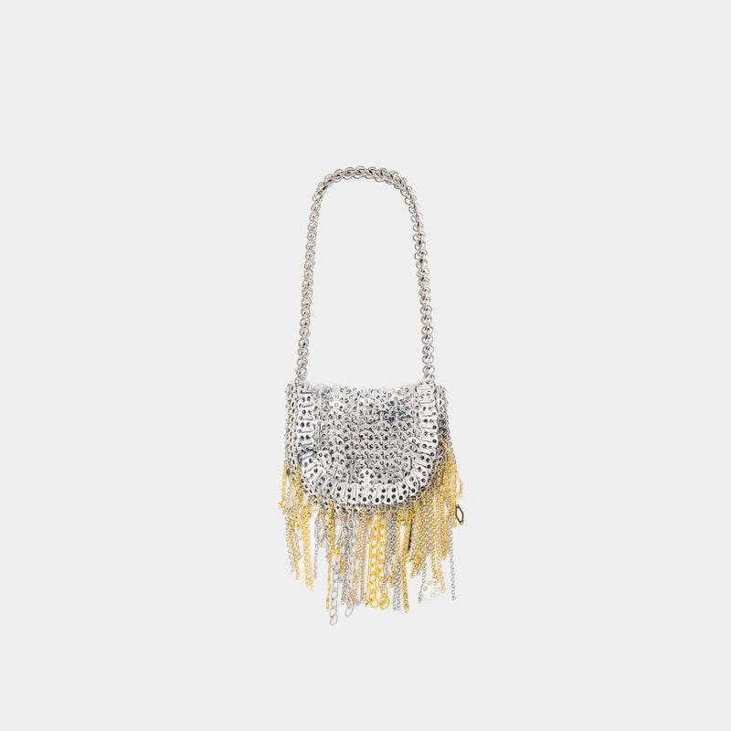 Nano Moon Shoulder Bag - Rabanne - Metal - Silver/Gold