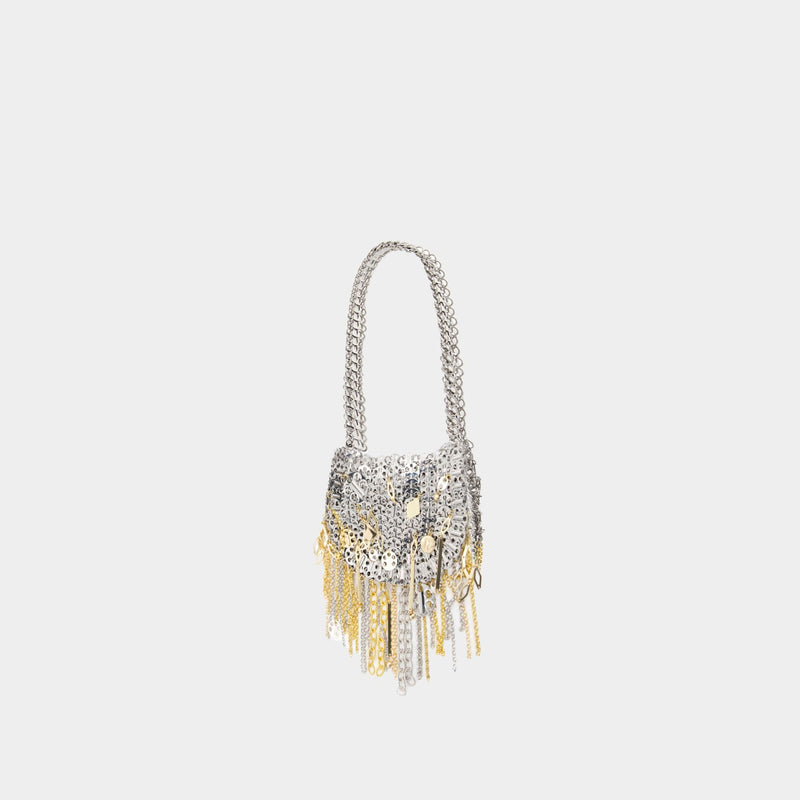 Nano Moon Shoulder Bag - Rabanne - Metal - Silver/Gold