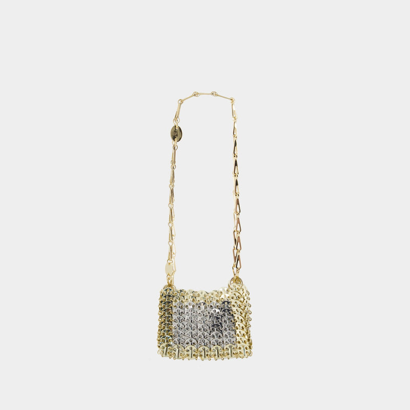Nano Disc Shoulder Bag - Rabanne - Metal - Gold/Silver