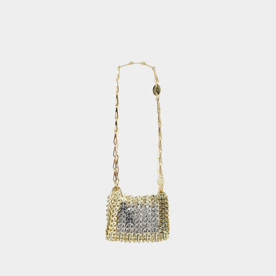Nano Disc Shoulder Bag - Rabanne - Metal - Gold/Silver