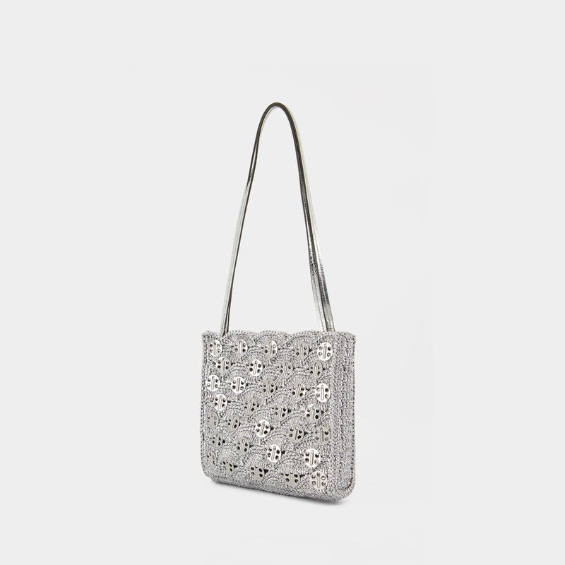 Shoulder Bag - Rabanne - Raphia - Silver