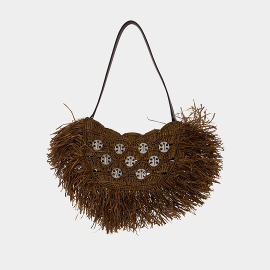Shoulder Bag - Rabanne - Raffia - Brown