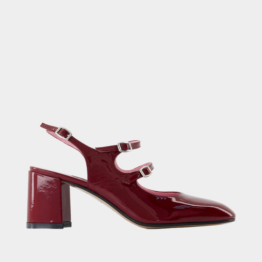 Banana Pumps - Carel - Leather - Burgundy