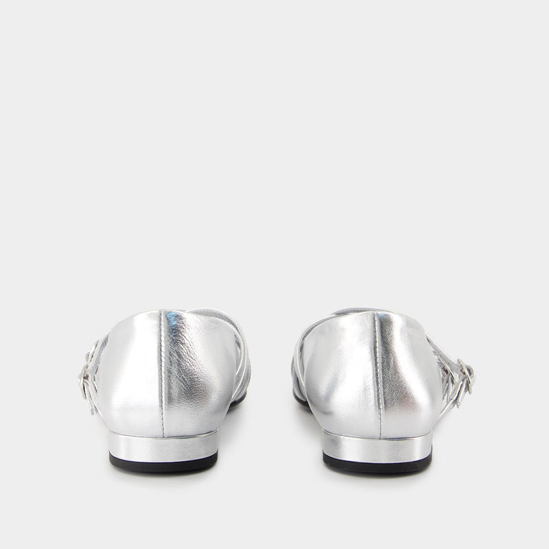 Eloise Ballerinas - Carel - Leather - Silver
