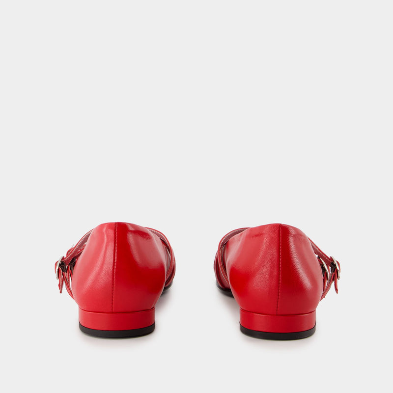 Eloise Ballerinas - Carel - Leather - Red