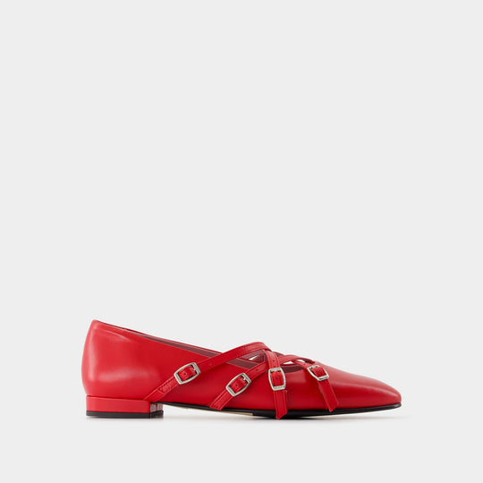 Eloise Ballerinas - Carel - Leather - Red
