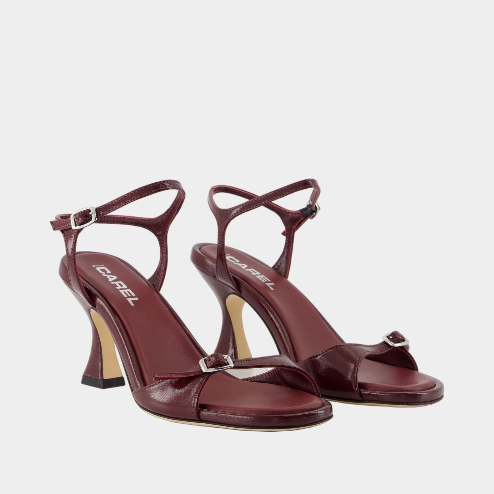 サンダル・ミュール Marquise Sandals - Carel - Leather - Burgundy Celeste Sandals - Carel - Leather - Burgundy
