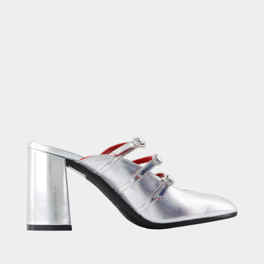 Fatale Sandals - Carel - Leather - Silver