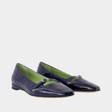 Emilie Ballerinas - Carel - Leather - Blue