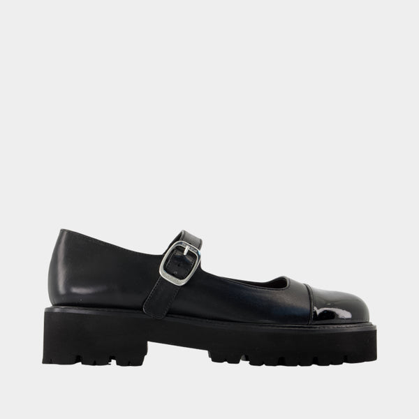 フラットシューズ CAREL Emilie Ballerinas - Carel - Leather - Black Emilie - Black naplack leather ballet flats | Carel Paris