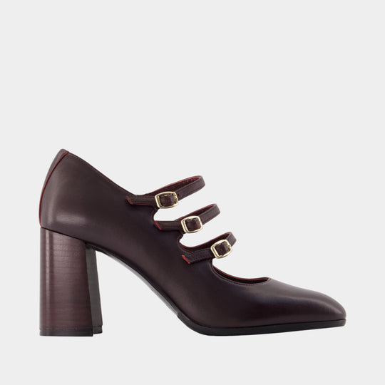 Keel Flex Pumps - Carel - Leather - Burgundy