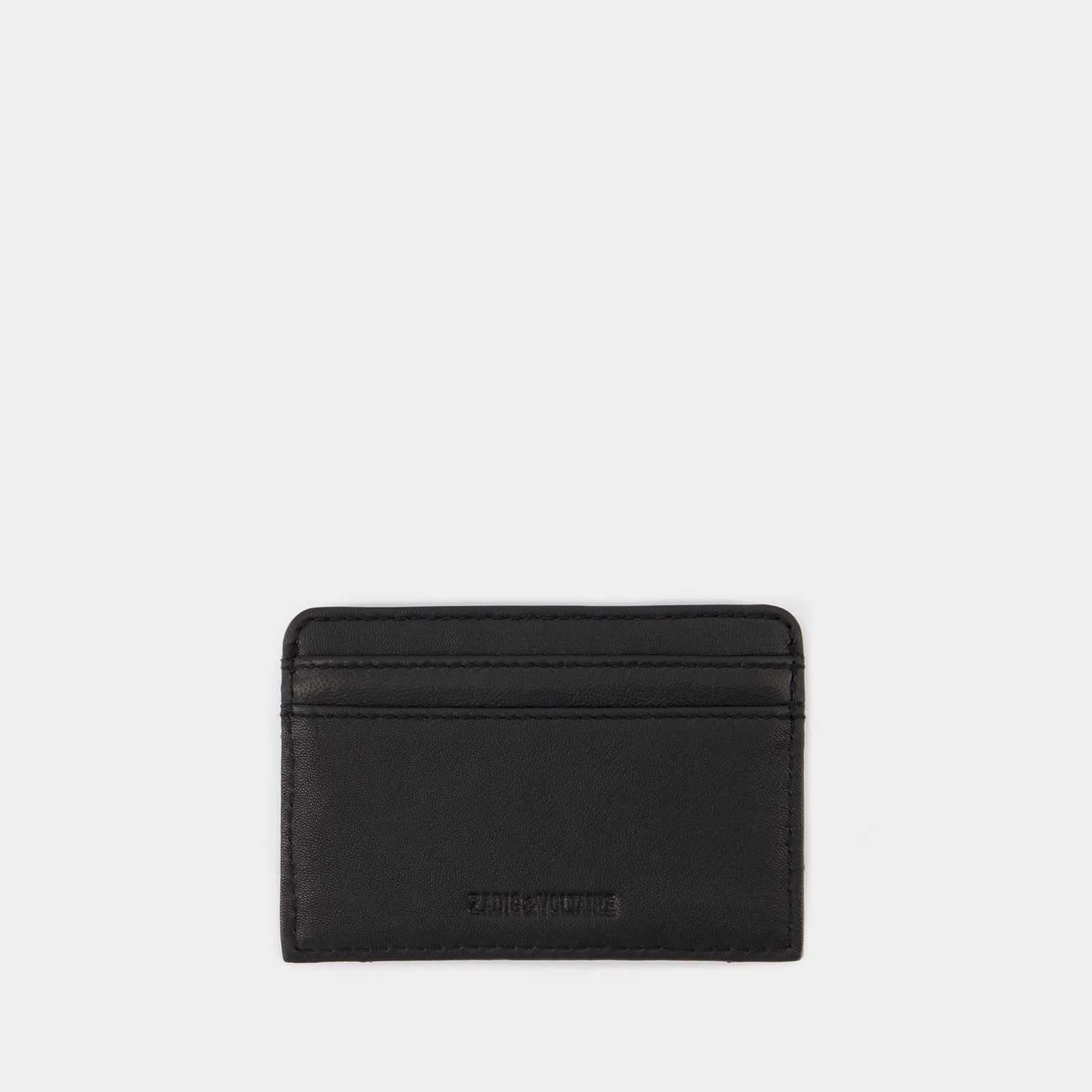 ZADIG & VOLTAIRE ZVパスカードホルダー LWSG00001 001 Black Quilted Leather Card Holder | Zadig&Voltaire