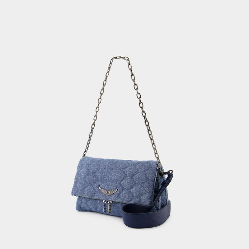 Rocky Xl Scale Glitter Crossbody - Zadig & Voltaire - Denim - Blue