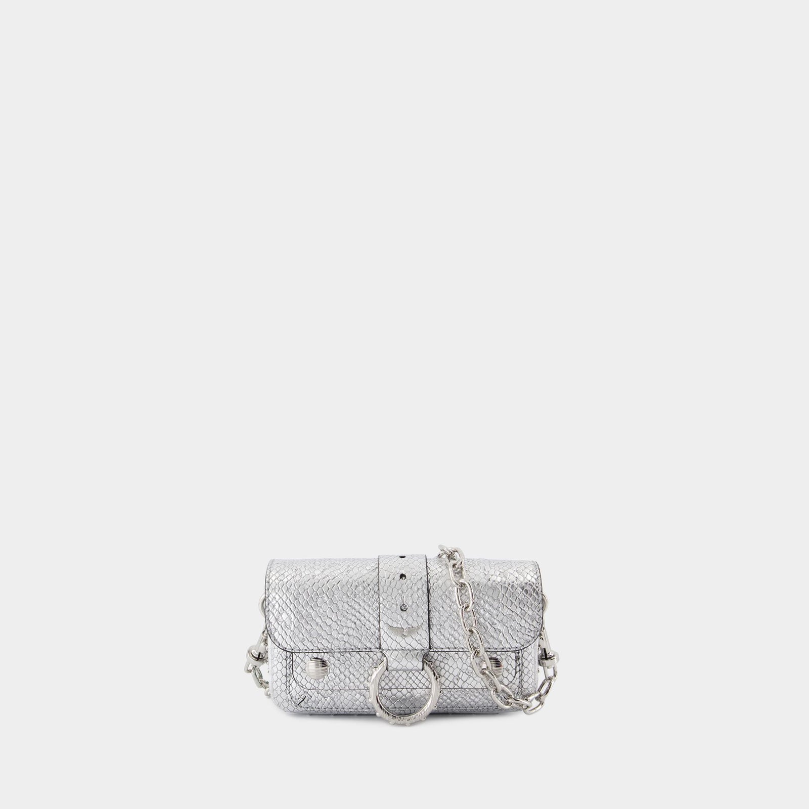 Kate Crossbody Zadig Voltaire Leather Silver - Main Image