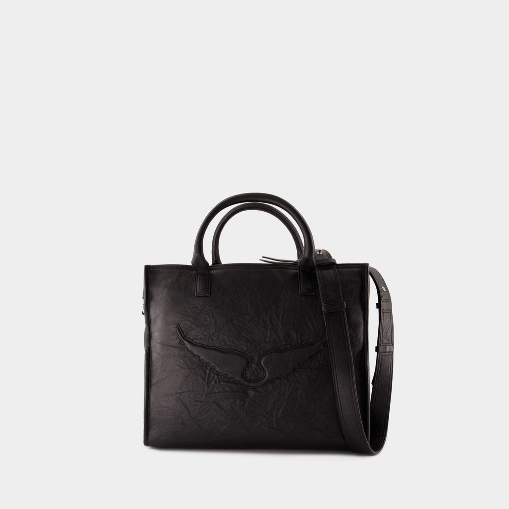 【関税込み】Angel Wings Shopper Bag - Zadig & Voltaire - Lea Angel Wings Shopper Bag - Zadig & Voltaire - Leather - Black