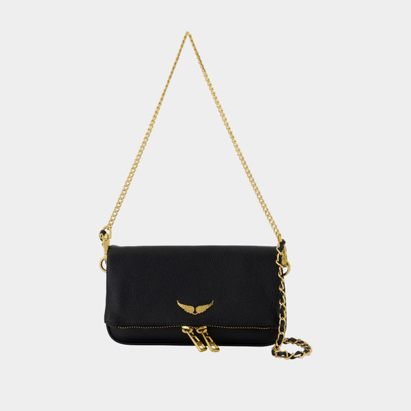 財布・小物その他 Zadig & Voltaire Rock Wallet On Chain - Leather - Black Zadig & Voltaire Rock Wallet On Chain - Leather - Black