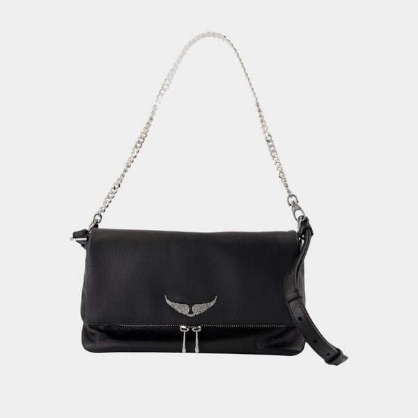 zadig＆voltaire コート　ブラック Rock Black Leather Clutch | Zadig&Voltaire