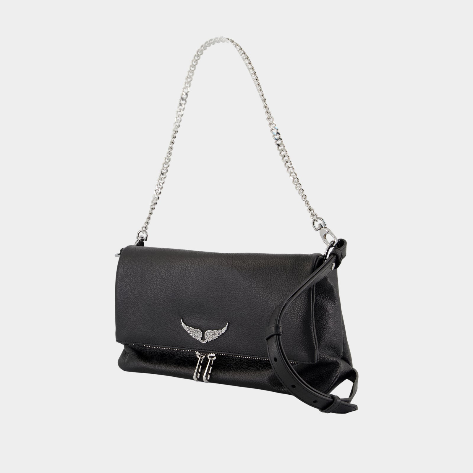 【ZADIG&VOLTAIRE】美品 2way ハンド バッグ candide Noir Candide Nano Zip Satchel by Zadig & Voltaire Handbags