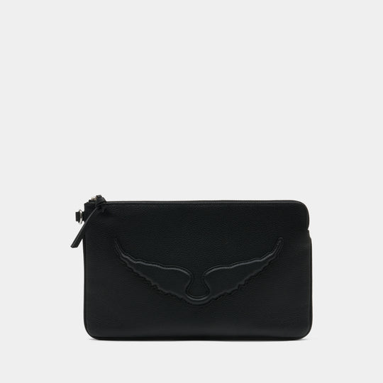 Angel clutch bag - Zadig & Voltaire - Leather - Black