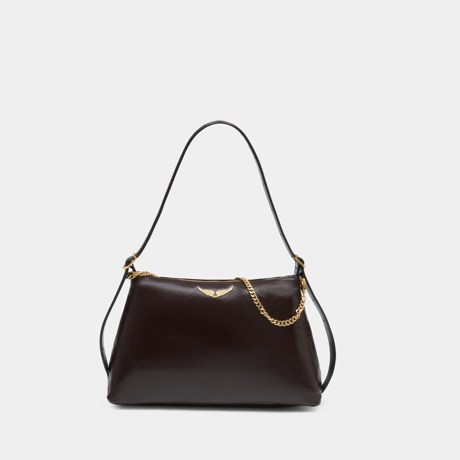 Jim Vintage Shoulder Bag - Zadig & Voltaire - Leather - Brown