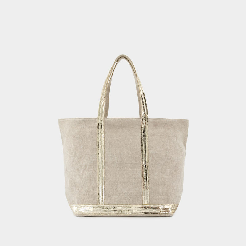 トートバッグ Tote Bag L - Vanessa Bruno - Linen - Sand Tote Bag L - Vanessa Bruno - Linen - Sand