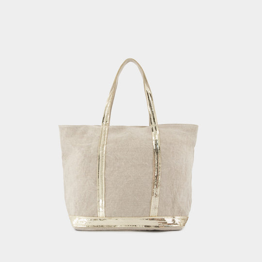 Shopping bag L - Vanessa Bruno - Linen - Sand