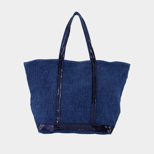 L Zippe Shopper Bag - Vanessa Bruno - Linen - Blue